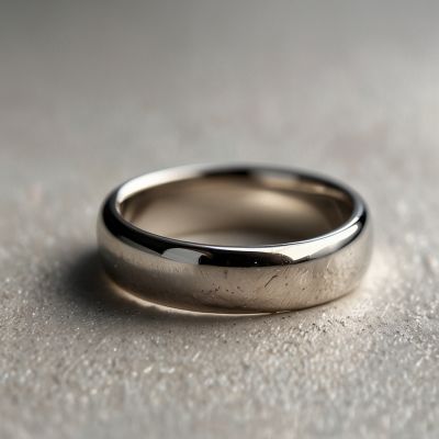 Обручальное кольцо платина