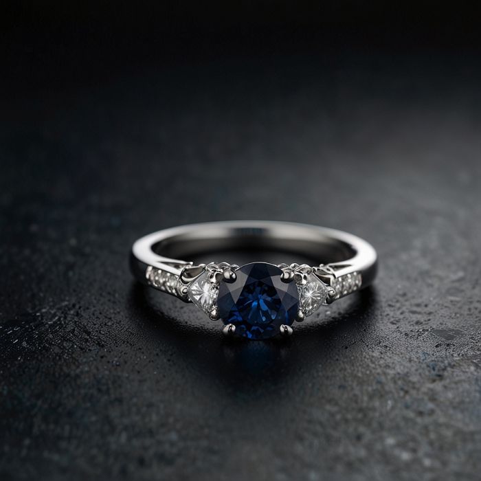 Кольцо с сапфиром