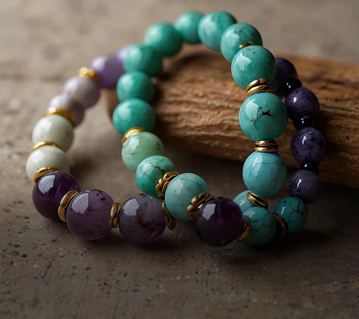 Браслеты с природными камнями