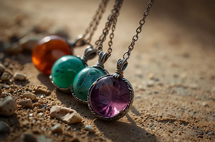 Скидка на кулоны с камнями